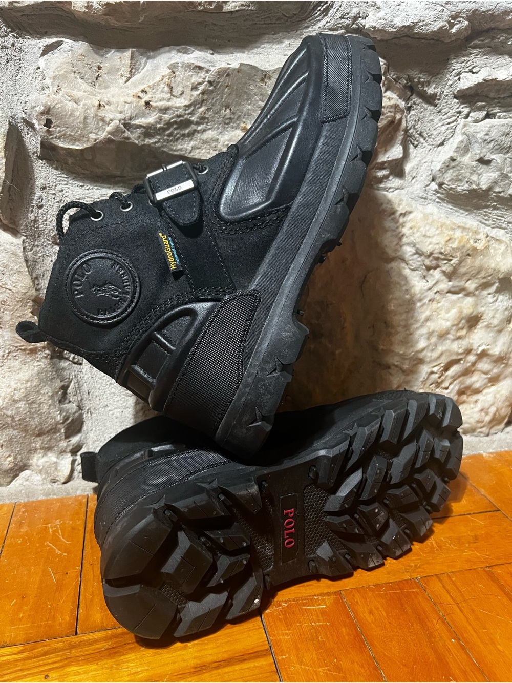Polo by Ralph Lauren Black Men's Rugged Trail Boots